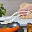 Axyaa 2-in-1 Egg Flipper Spatula Tongs - Non-Stick Silicone Grip & Flip Tool