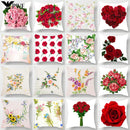 Axyaa Red Roses Square Large Pillow Cases High Quality Thick Covers