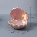 Axyaa Pink Shell Ceramic Tray - Home Decor & Jewelry Organizer