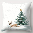 Axyaa Winter Snowman Car Christmas Tree Pillowcase