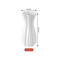 Axyaa White Flower Vase Modern Home Decor Dining Table Ornaments
