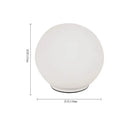 Axyaa Lunar Ball Table Lamp: Simple Modern Bedside Decor Light