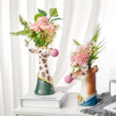 Axyaa Zebra Giraffe Bubbles Vase | Creative Art Home Decor