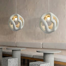 Nordic Wabi Sabi Twist Pendant Lamp by Axyaa - E27 Chandelier for Home Décor