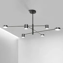 Axyaa Gold Black Art Chandelier for Living Room and Bedroom