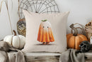 Axyaa Halloween Envelope Pillow Cover with Ghosts & Pumpkins, for Sofa, Bedroom, Car