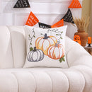 Pumpkin Embroidered Halloween Pillowcase Set by Axyaa