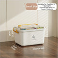 Axyaa Portable Medicine Organizer Box with Dividers - Household First Aid Kit