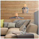 Axyaa Solid Wood Art Glass Pendant Chandelier for Home Decor