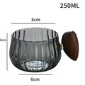 Axyaa High Borosilicate Glass Tea Cup with Wooden Handle, Large Capacity