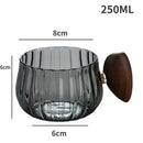 Axyaa High Borosilicate Glass Tea Cup with Wooden Handle, Large Capacity