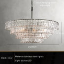 Axyaa Smoke Gray Glass Chandeliers: Classic Round Gold Lustres for Home Ceiling Lighting