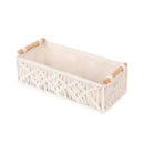 Axyaa Macrame Boho Storage Basket for Organizing Bathroom and Bedroom