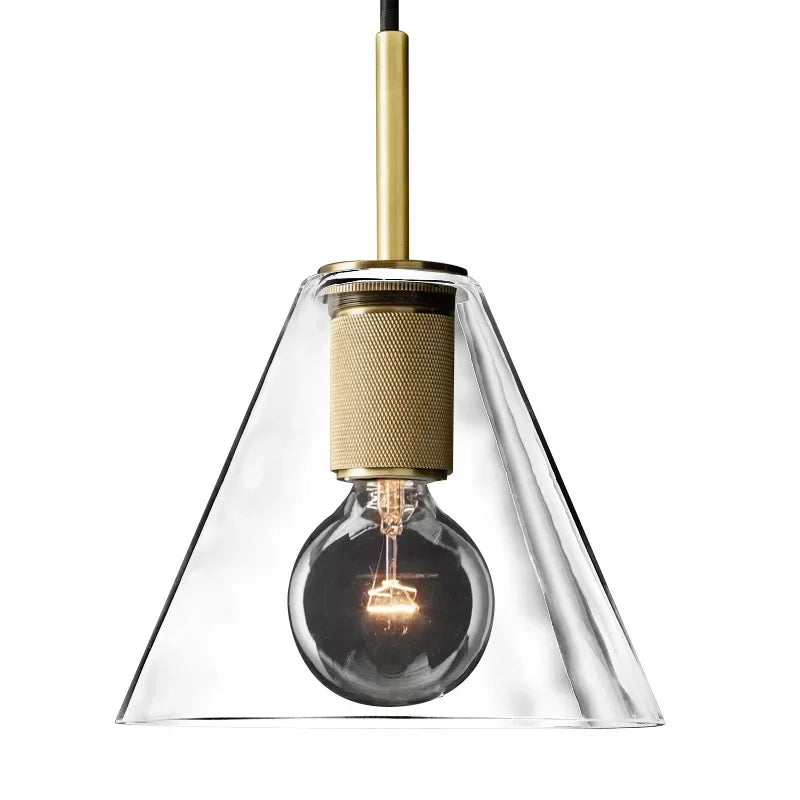 Axyaa Gold LED Pendant Light - Luxury Nordic Retro Design