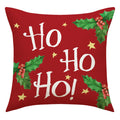 Axyaa Christmas Linen Cushions Cover Set for Festive Decor