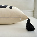 Axyaa Halloween Bat Boo Embroidery Throw Pillow Cover