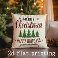 Axyaa Festive Holiday Pillow Covers for Sofa Bedroom Car