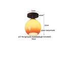 Axyaa Japanese Style LED Ceiling Lamp Iron Glass Modern Ceiling Light Home Decor