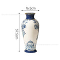 Axyaa Blue White Porcelain Vase Soft Decoration Living Room Hotel Model Room