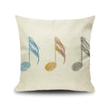 Axyaa Piano Key Notes Pillowcase - Home/Office Sofa Decor