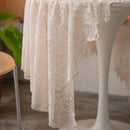 Light Green Pearl Yarn Cake Embroidered Table Cloth by Axya