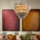 Axyaa Princess Murano Glass Chandelier: Elegant LED Lighting for Home Décor