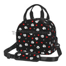 Axyaa Dog Paw Print Insulated Lunch Bag - Thermal Portable Bento Pouch