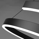 Axyaa Spiral Aluminum LED Chandelier for Home Decor and Lighting Fixtures