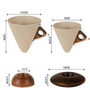 Axyaa Vintage Latte Coffee Cup and Saucer Set for Exquisite Afternoon Tea or Coffee
