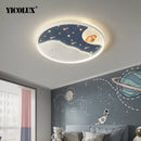 Axya LED Ceiling Lamp - White Blue Lights for Kids Bedroom