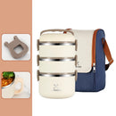 Axyaa Stainless Steel Thermal Lunch Box with Insulated Bag