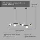 Axyaa Nordic Iron Glass Ball Chandelier LED Light for Home and Business