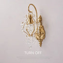 Axyaa E14 Crystal Sconce Wall Lamp Modern Rome Indoor Lighting Fixture