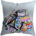 Axyaa Graffiti Street Art Pillow Covers - Home Decoration Lions David Lips Cover