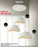 Axyaa Nordic Wabi Sabi E27 Chandelier - LED Pendant Lights for Home Decor