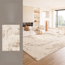 Axyaa Plush Cream Style Bedroom Carpet: Soft, Thick, Anti-Slip Floor Mat, Living Room Rug