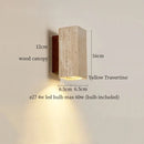 Axyaa Vintage LED Wall Lights for Living Room, Bathroom, Bedroom - Columnar Stone Design