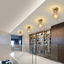 Axyaa Modern Nordic Iron Ceiling Light for Living Room Bar Retro Loft E27 Lighting Cage