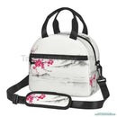 Axyaa Sakura Cherry Blossoms Insulated Lunch Bag: Reusable Thermal Cooler for Work, School, Picnic