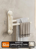 Axyaa Rotating Towel Rack: Multi-bar, Folding, Kitchen & Bathroom Storage Rack