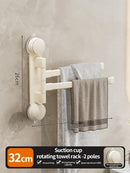 Axyaa Rotating Towel Rack: Multi-bar, Folding, Kitchen & Bathroom Storage Rack