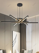 Axyaa Nordic LED Chandelier: Elegant Ceiling Pendant Light for Living, Dining, and Bedroom