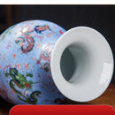 Axyaa Nine Dragons Glow Vase: Large Jingdezhen Ceramic Chinese Home Decor