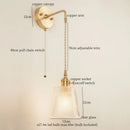 Axyaa Minimalist LED Wall Lamp with Pull Chain Switch