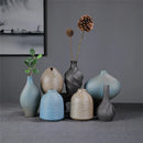 Axyaa Stone Pottery Flower Vase: Chinese Style Retro Ceramic Home Decor