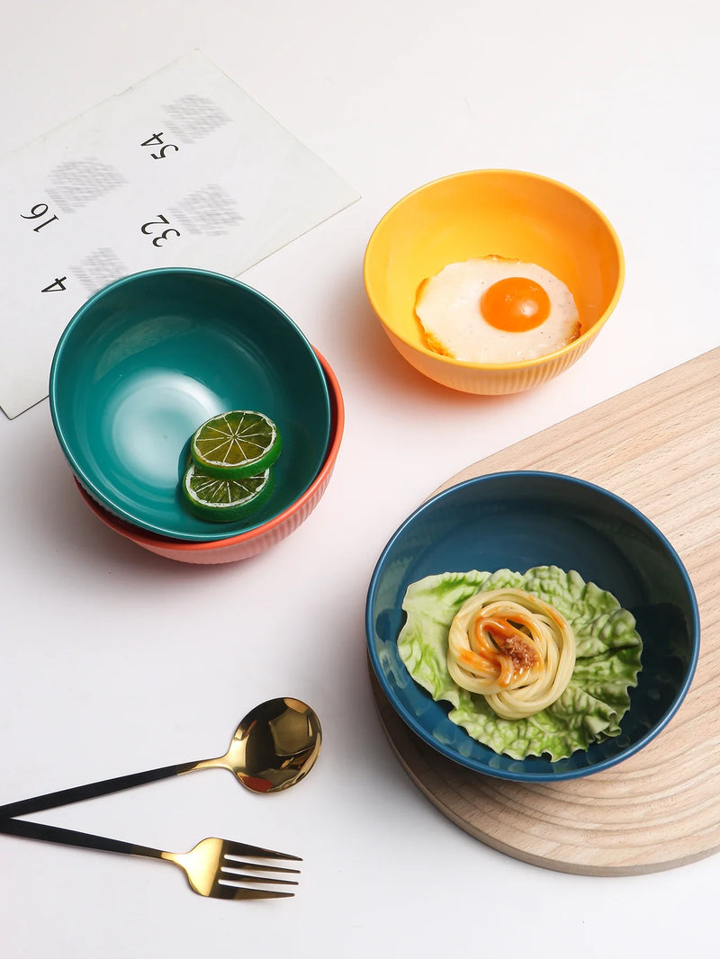Axyaa Plastic Bowl Set - Durable, Reusable, Microwave & Dishwasher Safe