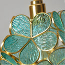 Axyaa Flower Glass Pendant Lights - Modern LED Hanging Lamp for Dining Decor