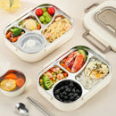 Axyaa Bento Lunch Box for Adults with Compartments and Storage Compatibility