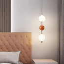 Axyaa Modern Glass Ball LED Pendant Light for Bedroom Dining Kitchen
