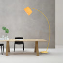 Axyaa Minimalist LED Arc Floor Lamp for Modern Living Room & Bedroom Lighting